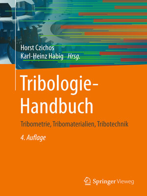 cover image of Tribologie-Handbuch